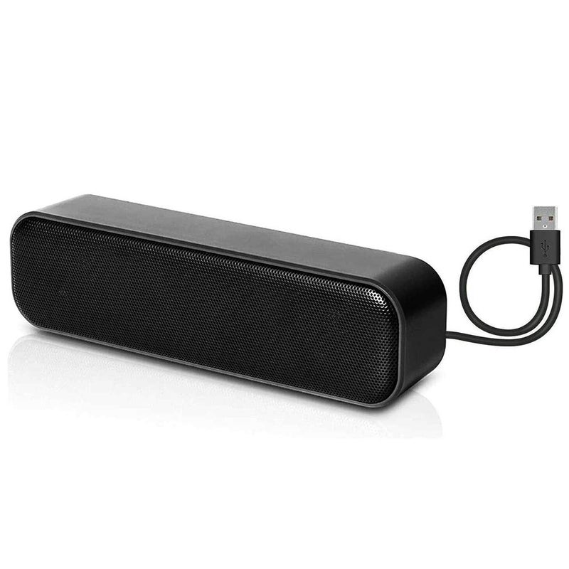 HONKYOB USB Computer Speakers,Laptop Speakers Wired USB Powered,Portable Mini Sound Bar PC Speakers for Windows PC,Desktop Computer,Laptops and Checkout Counter with Stereo Sound - Image 1